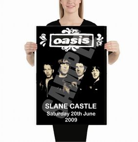 Oasis Slane Castle Ireland 2009 Poster A2 Size