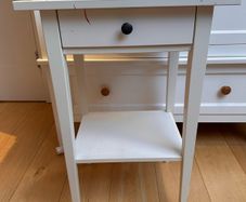 White IKEA HEMNES series Bedside/Coffee Table