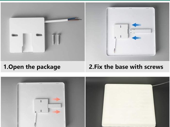 Ceiling Light 36W LED Ceiling Lights Natural White 23cm Indoor Square Ceiling Lamp for Bedroom Kitchen Hallway Office Dining Room (FREE POSTAGE)