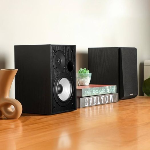 Bluetooth 5.4 Bookshelf Speakers, 2.0 Active Multimedia Speaker, 24W Output Power, RCA/AUX/Bluetooth Inputs, Digital Audio Processing, MDF Enclosure, App Control, for PC/Smartphone/TV