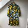 Antica Sartoria Giacomo Cinque Cotton Corfu Lemon & Chevron Embellished Shirt Dress Image 2