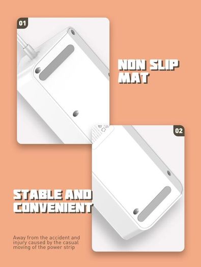 Power Station Strip Universal 10port + 5 USB & 1 Type C