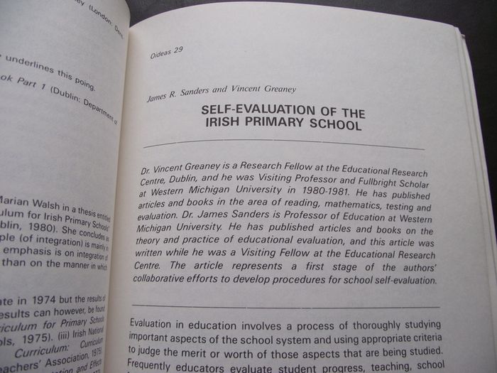 Department of Education Journal 'Oideas' autumn 1986, N29