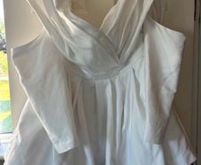 ASOS design mini wedding dress.