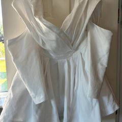ASOS design mini wedding dress.
