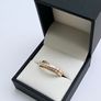 9ct Yellow Gold Diamond Crossover Eternity Ring Image 3
