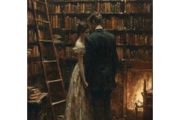 Romantic bookshelf poster