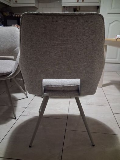 6 Dining chairs, nearly new.