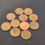 1/2 New Penny Coins Job Lot x11 Great Britain UK Circulated Queen Elizabeth Image 2
