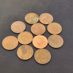 1/2 New Penny Coins Job Lot x11 Great Britain UK Circulated Queen Elizabeth