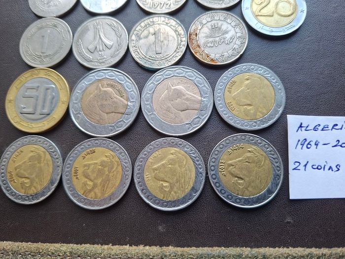 A Lot of 170 grams of coins from Algeria (1972-2017)