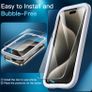 Screen Protector for iPhone 15 Pro Max 6.7-Inch, Tempered Glass Film with Easy Installation Tool, Case-Friendly, HD Clear, 3-Pack Image 4