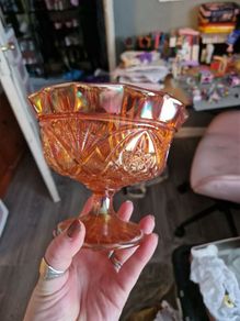 Carnival Glass Sweet Dish