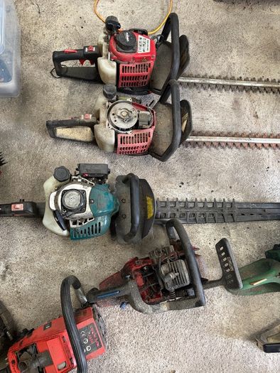 chainsaw, hedge trimmers