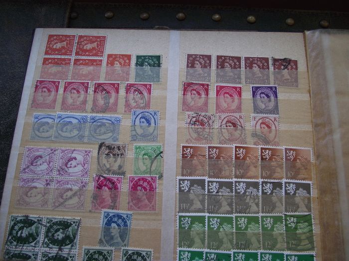 A mixed collection of used stamps, presented in the stock book #3