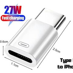 USB C to 8 Pin Adapter Fast Charging Data Sync for iPhone 15