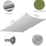 FREE EXPRESS SHIPPING Hammock Rain Fly Tent Tarp, 3m x 3m Tarpaulin Portable Sunshade Lightweight Waterproof Groundsheet Windproof Camping gazebo Picnic Mat Anti UV Sun Shelter for Camping Travel Beach Image 2