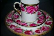 English Tuscan fine bone china trio