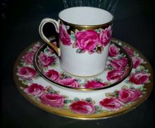 English Tuscan fine bone china trio