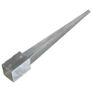 Ground Spikes 12 pcs Silver 9x9x90 cm Galvanised Steel Image 4