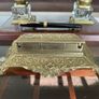 Vintage Ornate Brass Postage Stamp Keepsakes Box Image 6