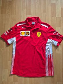Puma Polo Shirt Formula 1 F1 Scuderia Ferrari Team Size M
