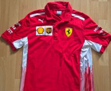 Puma Polo Shirt Formula 1 F1 Scuderia Ferrari Team Size M