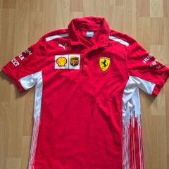 Puma Polo Shirt Formula 1 F1 Scuderia Ferrari Team Size M