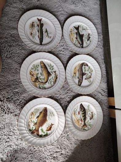 Set of 6 vintage plates