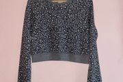 Abercrombie &amp; Fitch Leopard Print Sweatshirt Size S LIKE NEW
