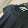 Punt Roma Womans T-shirt Top In Black With Caged Collar Cut Out At Front Size S Small Image 4