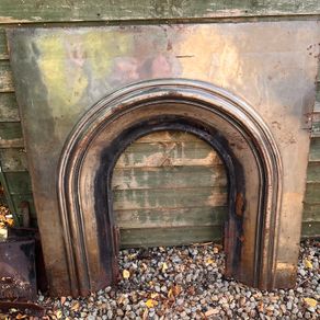 Cast iron fireplace