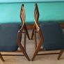 A pair of mid-century teak Danish dining chairs Image 4