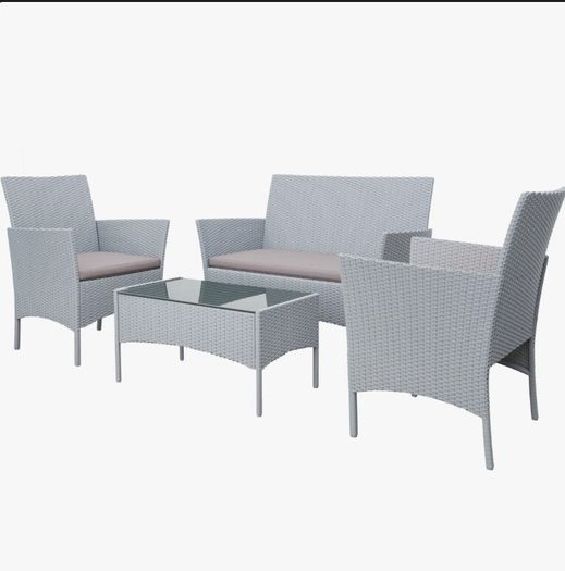 Rattan Garden Furniture Set Table and Chairs