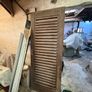 Louvered wood door for laundry or equipment room Image 2