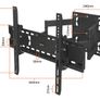 Tv Wall Mount Bracket Tilt Swivel Long Arm 32"-75" Image 2