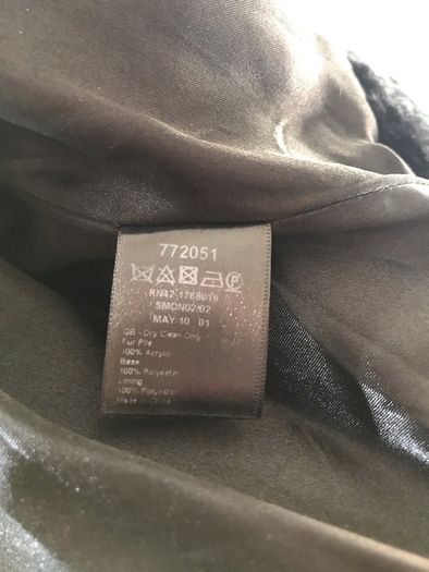 Monsoon Fur Shrug Size M (UK12)