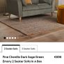 Sage green sofa ideal for small spaces Image 2