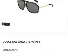 Genuine Dolce & Gabbana Aviator polarised unisex sunglasses