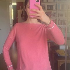 Joules boat neckline knitwear jumper in rosehip 10