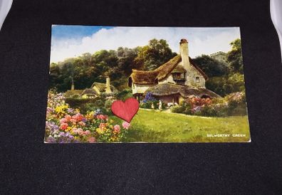 Thatched Cottages , Selworthy Green , Somerset - Postcard