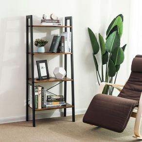 New 4 Tier Ladder Shelf Unit Bookcase Rack - FREE P&P