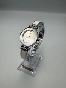 Anne Klein Womens Silver-Tone Bangle Watch