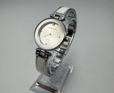 Anne Klein Womens Silver-Tone Bangle Watch