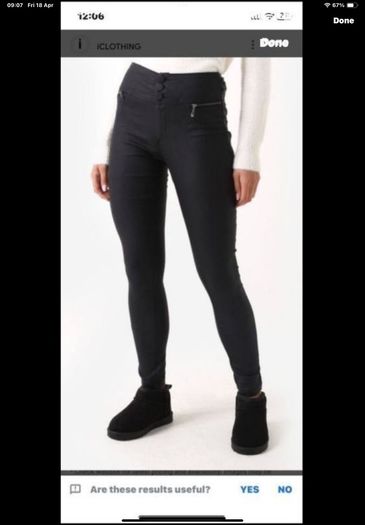 jeans Marc Angelo skinny coated high waist black coated jeans size 10