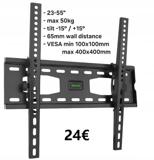 TV Wall Mount Bracket Flat Tilt 23" - 55"