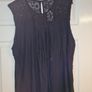 Plus Size (22) Next Black Lace Neck Top. New Image 2
