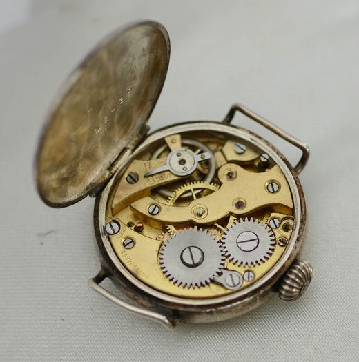 Vintage Silver Trench  Wrist Watch