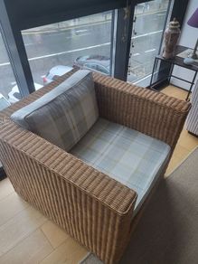 Wicker armchair