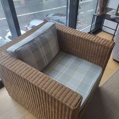 Wicker armchair
